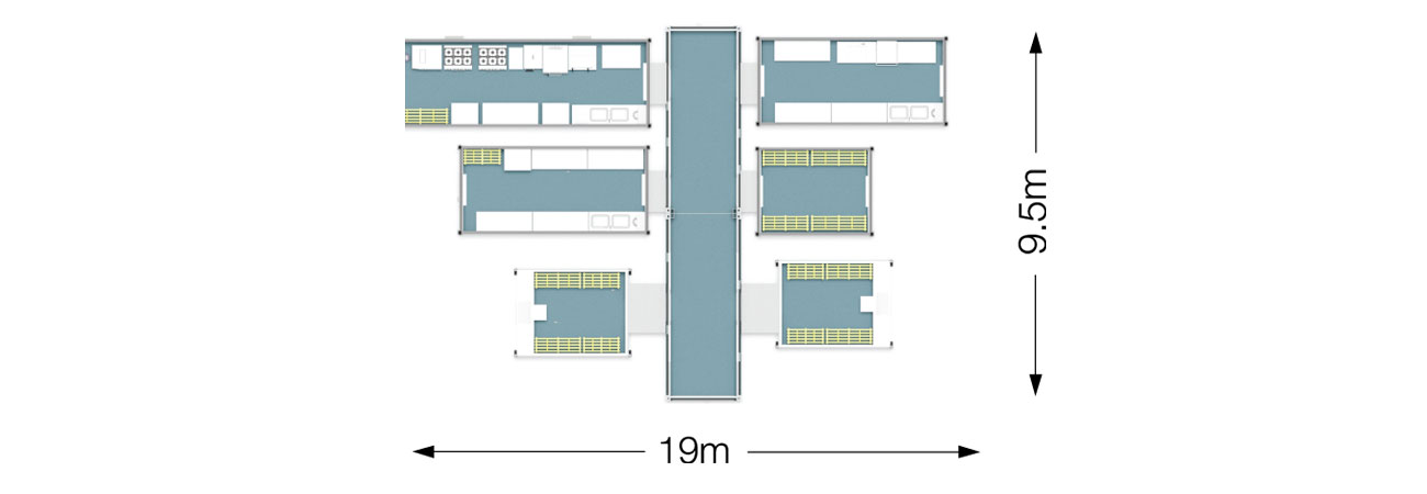 PP8 Temporary Kitchen Dimensions