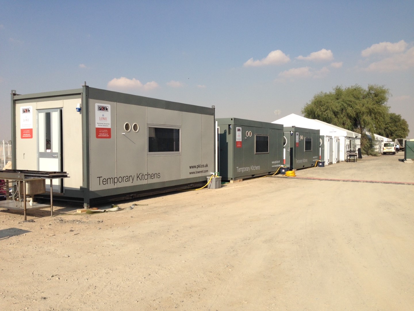 Dubai Rugby 7's Temporary Kitchen